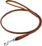 Поводок для собак кожаный Collar WAUDOG Soft, круглый, XS, Д 4 мм, Дл 183см (73476)