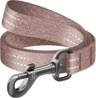 Повідець для собак із відновленої бавовни Collar WAUDOG Re-cotton, світловідбиваючий, S, Ш 15 мм, Дов 200 см (03046)