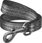 Повідець для собак із відновленої бавовни Collar WAUDOG Re-cotton, світловідбиваючий, M, Ш 20 мм, Дов 200 см (030911)