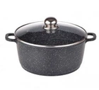 Каструля Benson 2.2л з кришкою і мармуровим покриттям (BN-305)