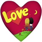Подушка серце Love, красная 37x37 см