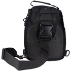 Рюкзак сумка тактична військова Oxford 600D 6L через плече Black - зображення 5