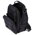 Рюкзак сумка тактична військова Oxford 600D 6L через плече Black - зображення 7