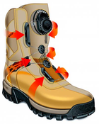 Мужские тактические ботинки с Gore Tex Chiruca Labrador Boa 404001 43 Коричневые (2219202717014) - изображение 4