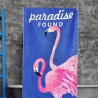 Рушник великий Paradise found 150х70 см пляжний з принтом