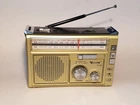 Радиоприемник аккумуляторный GOLON RX-382BT Золотой с Bluetooth и фонариком