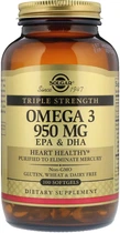 Омега-3 Solgar Omega-3 EPA, DHA Потрійна Сила 950 мг 100 капсул (33984020580)