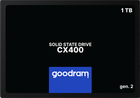 SSD диск Goodram CX400 Gen.2 1TB 2.5" SATAIII 3D NAND QLC (SSDPR-CX400-01T-G2)