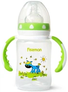 Бутылочка детская для кормления Fissman Babies Ослик на лужайке 240мл с ручками (FN-6894)