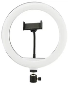 Кільцева Led лампа Fill Lights CXB-260 селфі-лампа діаметром 26 см з тримачем телефону та пультом Чорний (HF54122556)