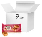 Упаковка бісквітів Roshen П\'яна вишня 300 г х 9 шт. (4823077629358)