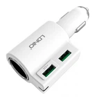 Адаптер автомобільний LDNIO CM10 |2USB, 4.2A| білий
