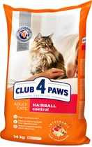 Сухой корм Club 4 Premium Hairball Control
