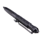 Ручка тактична для самооборони RovTop з склобою Чорні 0,7 мм - зображення 6