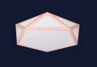 Стельова люстра світлодіодна 752L66 PINK 70Вт з пультом