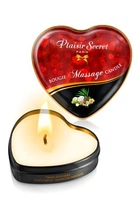 Массажная свеча сердечко Plaisirs Secrets с ароматом Экзотических Фруктов 35 мл