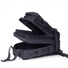 Тактический штурмовой военный рюкзак 25 литров Черный HunterArmor - изображение 5