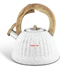 Чайник из нержавеющей стали со свистком Edenberg 3.0 л Белый (EB-8810W)