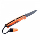 Нож Ganzo G7413-WS оранжевый (G7413-OR-WS) - изображение 5