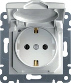 Розетка із заземленням і кришкою Hager Lumina-2 16А/230В Біла (WL1150)