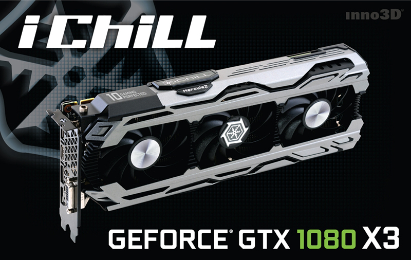 Видеокарта INNO3D PCI-Ex GeForce GTX 1080 iChill HerculeZ X3