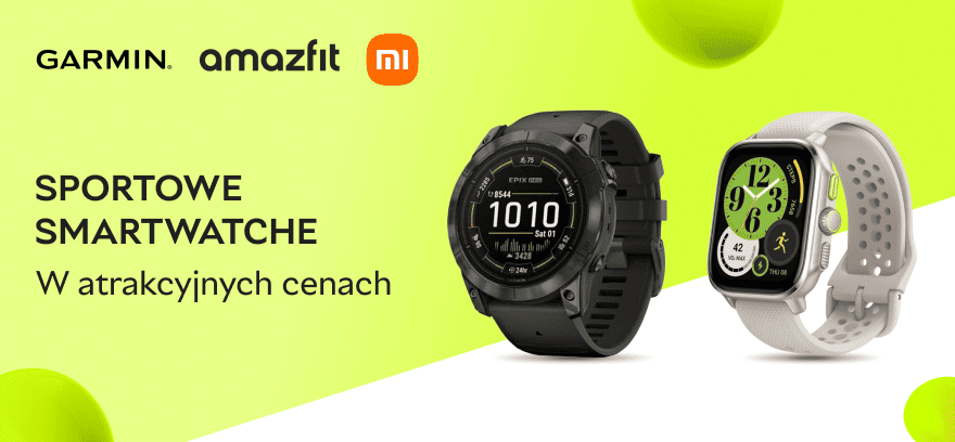 Garmin, Amazfit, Xiaomi – sportowe smartwatche w atrakcyjnych cenach!