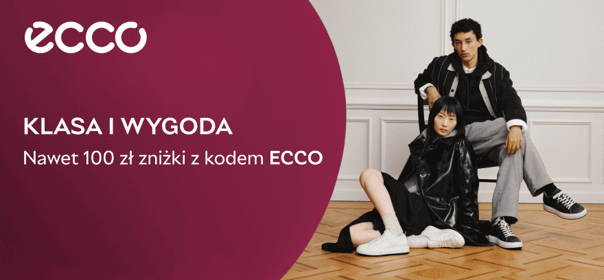 ECCO: klasa i wygoda 👟✨ Nawet 100 zł zniżki z kodem ECCO przy zakupie powyżej 500 zł