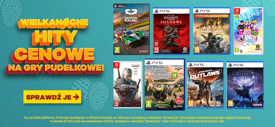 Wielkanocne hity cenowe na gry pudełkowe!