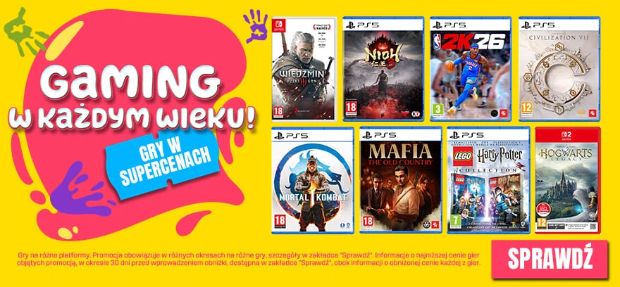 Gaming w każdym wieku – gry w supercenach! 🎮