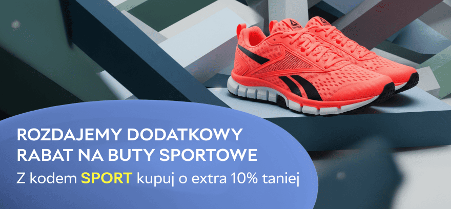 Rozdajemy dodatkowy rabat na buty sportowe – kodem SPORT kupuj o extra 10% taniej!