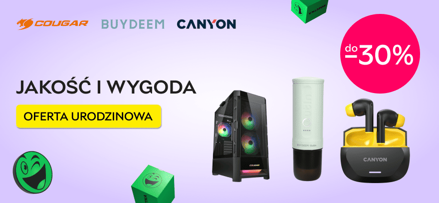 Canyon, Cougar, Buydeem — specjalna oferta z okazji urodzin Rozetka!