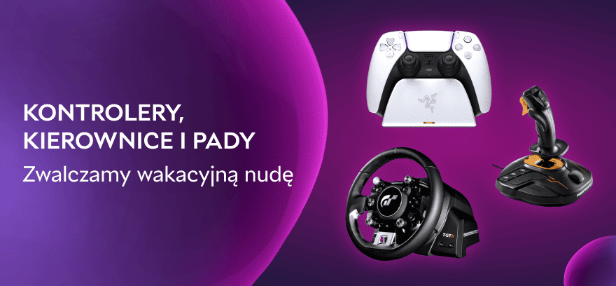 Zwalczamy wakacyjną nudę: kontrolery, kierownice, pady i gry w supercenach!