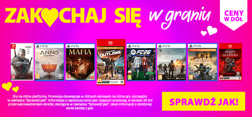 Zakochaj się w graniu! Ceny w dół na topowe tytuły!❤️