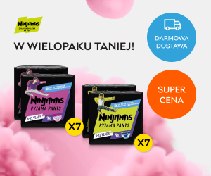 W wielopaku taniej! Zestaw 7 sztuk wybranego Pampers Ninjamas w specjalnej cenie – tylko 99,96 zł!