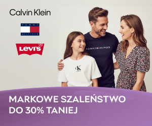 Calvin Klein, Tommy Hilfiger, Levi's, GAP — markowe szaleństwo do -30%!