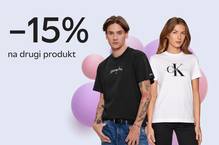 Brandowe ubrania Levi's, Calvin Klein, Tommy Hilfiger -15% na drugi produkt