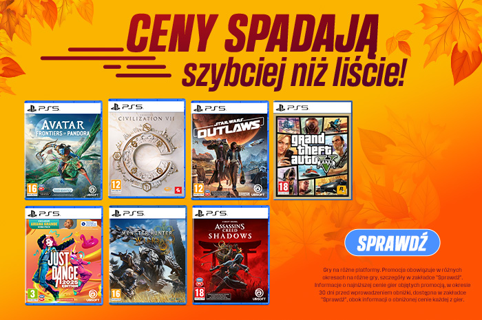 🎮Ceny na gry spadają szybciej, niż liście!
