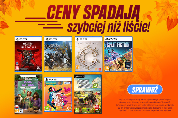 🎮Ceny na gry spadają szybciej, niż liście!