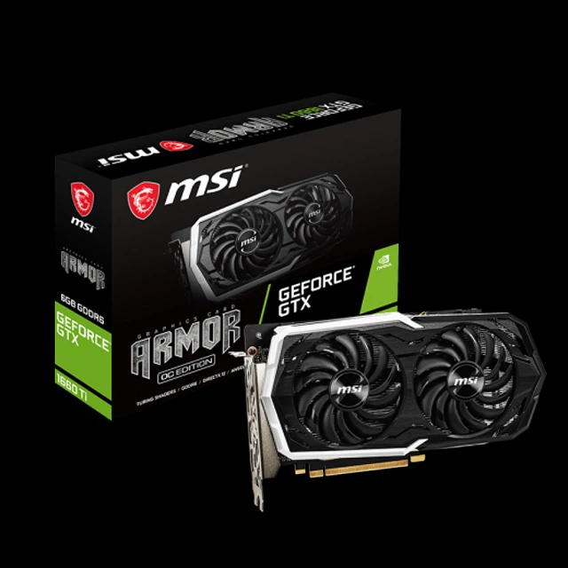 Видеокарта MSI PCI-Ex GeForce GTX 1660 Ti Armor 6G OC 6GB GDDR6