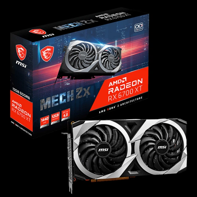 Видеокарта MSI PCI-Ex Radeon RX 6700 XT MECH 2X 12G OC 12GB GDDR6