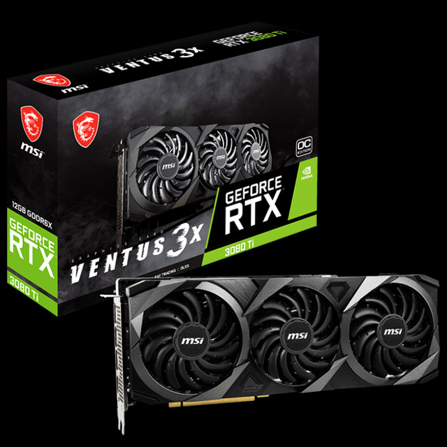 Відеокарта MSI PCI-Ex GeForce RTX 3080 Ti VENTUS 3X 12G OC Відеокарта MSI PCI-Ex GeForce RTX 3080 Ti VENTUS 3X 12G OC
