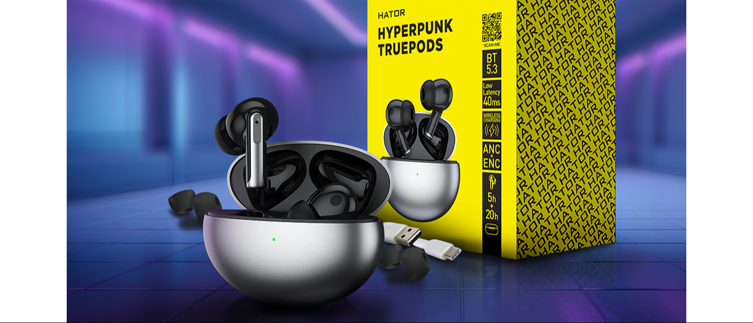 Игровая гарнитура Hator Hyperpunk Truepods Black (HTA-430) купить в ...
